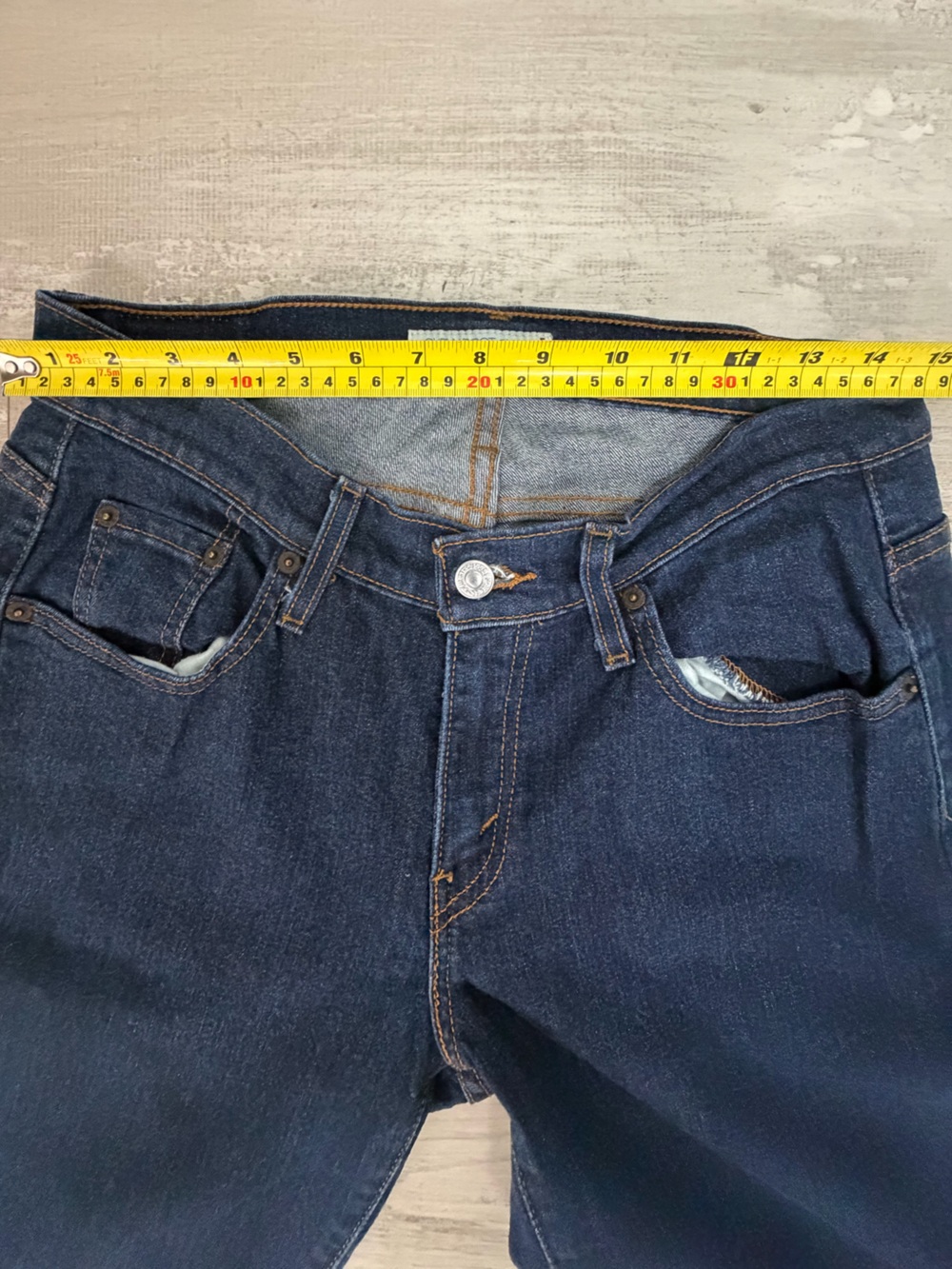 Levi's 529 Curvy Bootcut Jeans Dark Wash Denim Size 10 - Picture 11 of 11